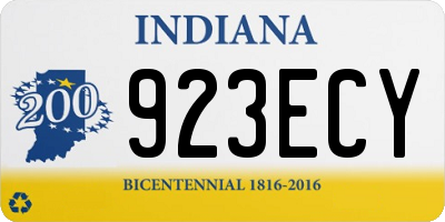 IN license plate 923ECY