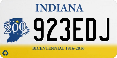 IN license plate 923EDJ