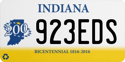 IN license plate 923EDS
