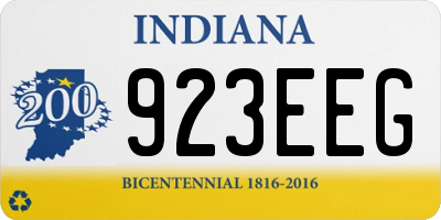 IN license plate 923EEG