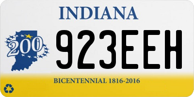 IN license plate 923EEH