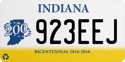 IN license plate 923EEJ