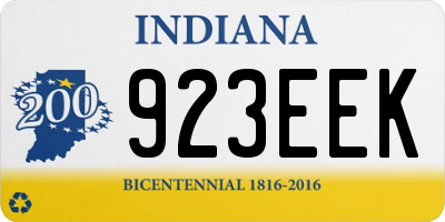 IN license plate 923EEK