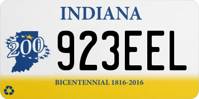 IN license plate 923EEL