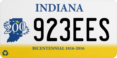 IN license plate 923EES