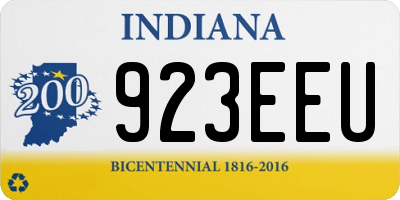 IN license plate 923EEU