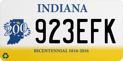 IN license plate 923EFK