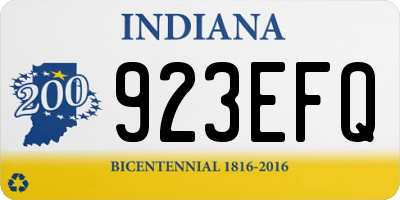 IN license plate 923EFQ
