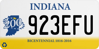 IN license plate 923EFU