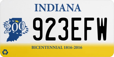 IN license plate 923EFW