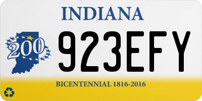 IN license plate 923EFY