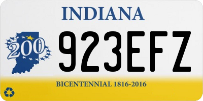IN license plate 923EFZ