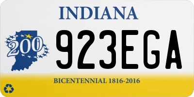 IN license plate 923EGA