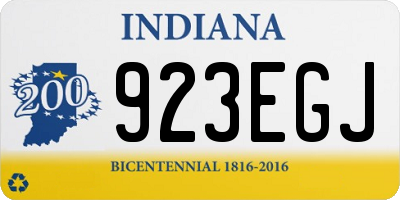 IN license plate 923EGJ