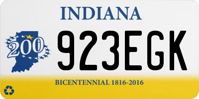 IN license plate 923EGK