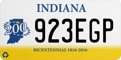 IN license plate 923EGP