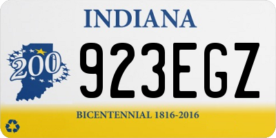 IN license plate 923EGZ