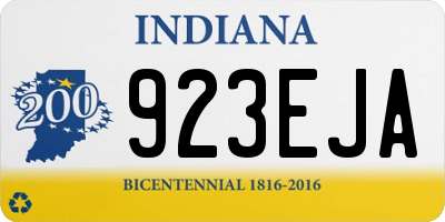 IN license plate 923EJA