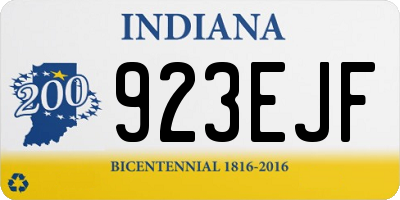IN license plate 923EJF