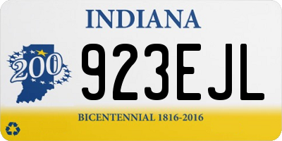 IN license plate 923EJL
