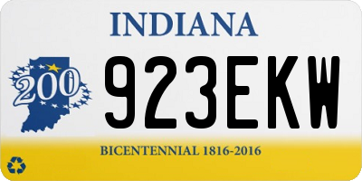 IN license plate 923EKW