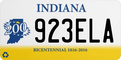 IN license plate 923ELA