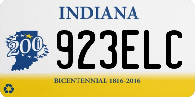 IN license plate 923ELC