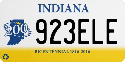 IN license plate 923ELE