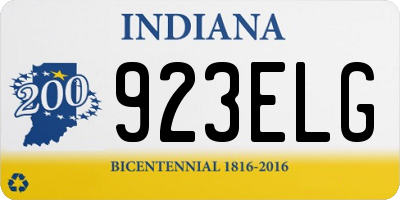 IN license plate 923ELG