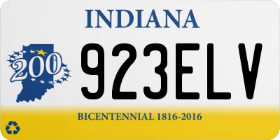 IN license plate 923ELV