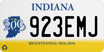 IN license plate 923EMJ