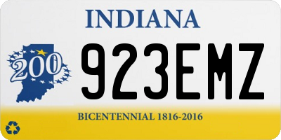IN license plate 923EMZ