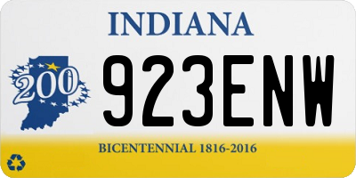 IN license plate 923ENW