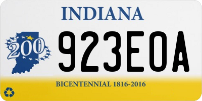 IN license plate 923EOA