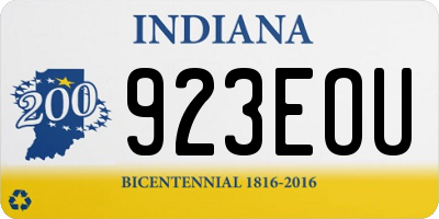 IN license plate 923EOU