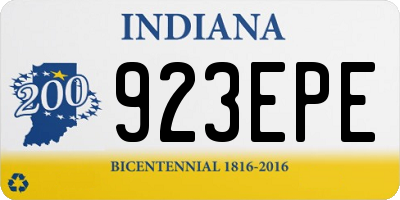 IN license plate 923EPE