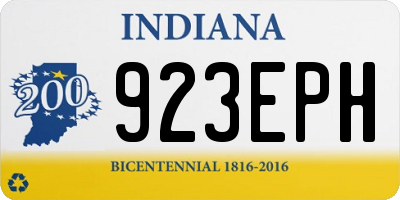 IN license plate 923EPH