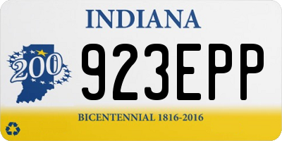 IN license plate 923EPP