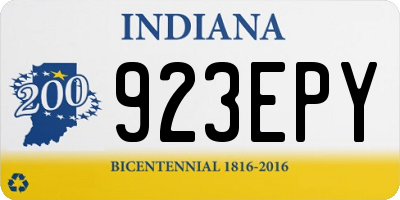 IN license plate 923EPY