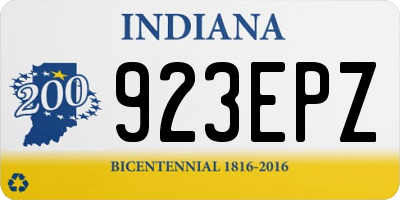 IN license plate 923EPZ
