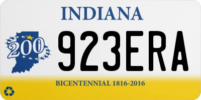 IN license plate 923ERA