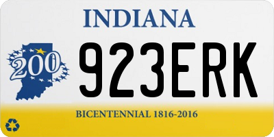 IN license plate 923ERK
