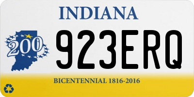 IN license plate 923ERQ