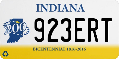 IN license plate 923ERT