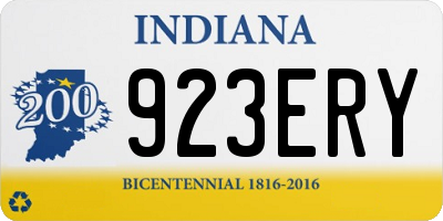 IN license plate 923ERY