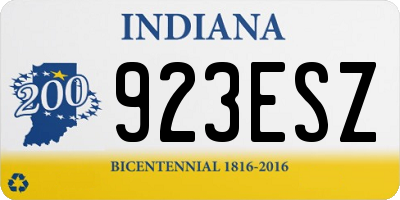 IN license plate 923ESZ