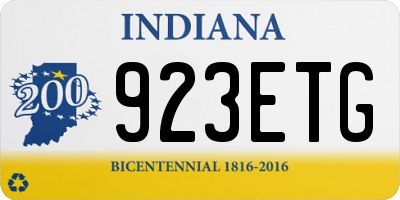 IN license plate 923ETG