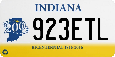 IN license plate 923ETL