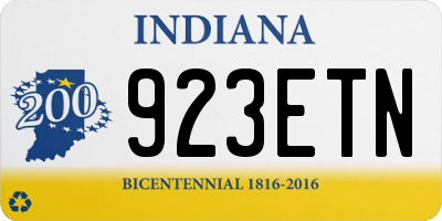 IN license plate 923ETN