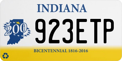 IN license plate 923ETP
